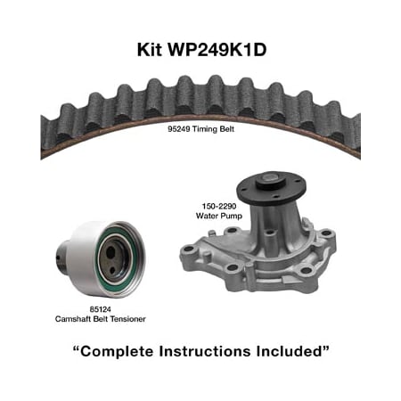 Dayco 99-02 Mercury-Nissan 3.3L Water Pump Kit, Wp249K1D WP249K1D
